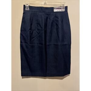 NWT‎ Amanda Smith Petites Navy Pencil Skirt Size 6P 22”